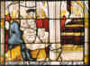 Meister von St. Severin, Bernhard zu Gast bei einer Dame, aus dem Altenberger Bernhardszyklus, 1505, Foto: Peter und Irene Ludwig Stiftung, Aachen